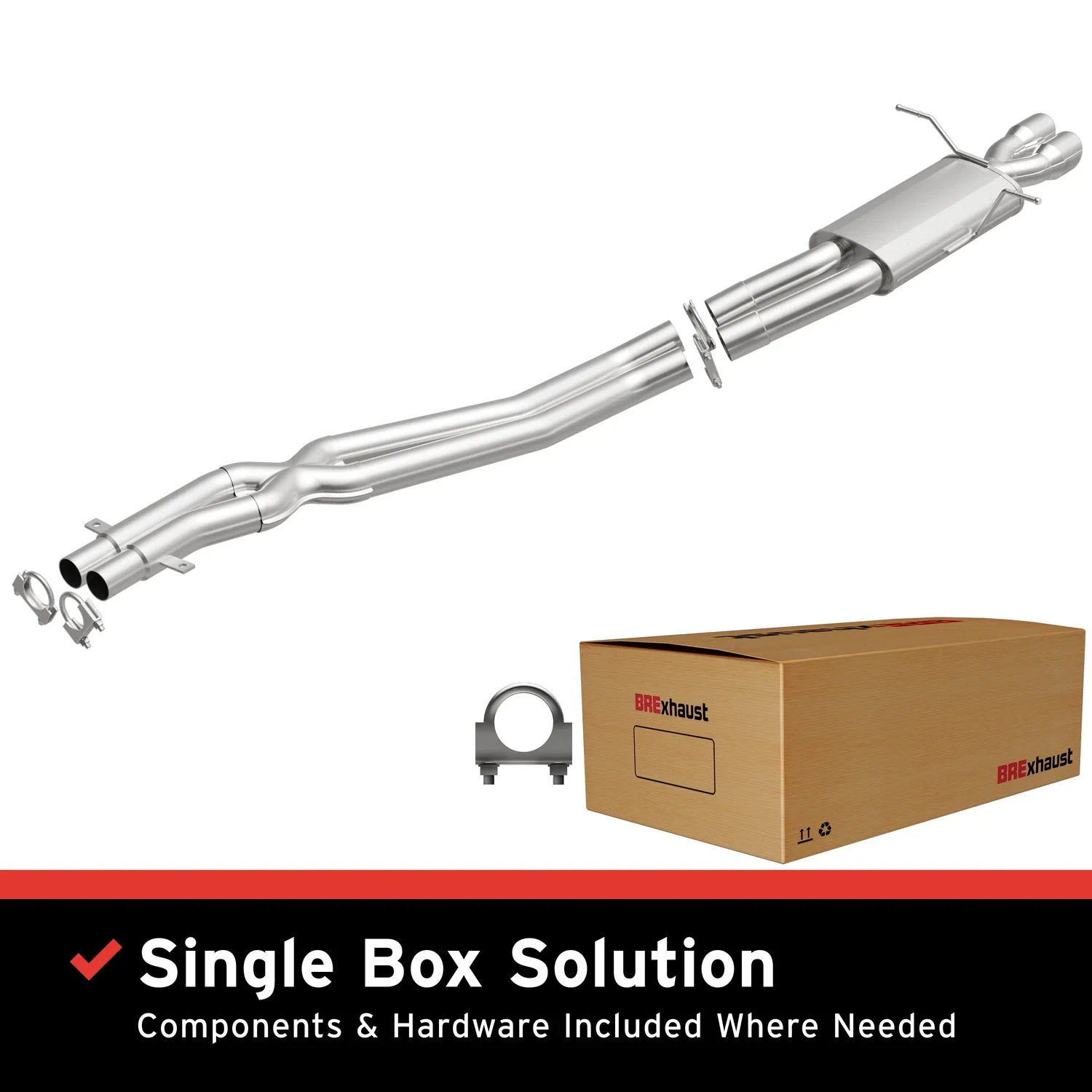 Fits 2001-2005 BMW Direct-Fit Replacement Exhaust System